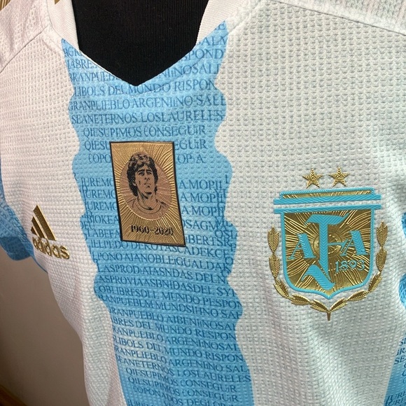 Adidas Argentina Maradona Rare Jersey Homage World Cup NWT🇦🇷⚽️🏆 - Picture 8 of 15